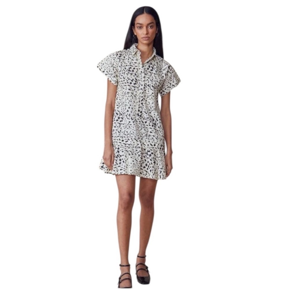 Hunter Bell Black and White Mini Dress